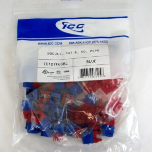 MODULE- CAT 6- HD- 25PK- BLUE