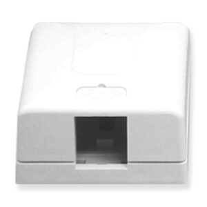 SURFACE MOUNT BOX- 1-PORT- WHITE